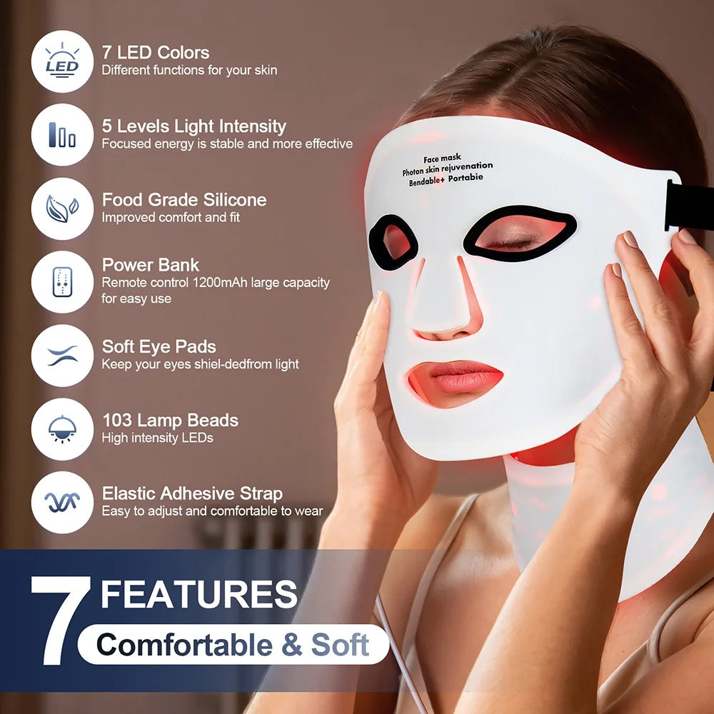 LED Light Photon Therapy Mask